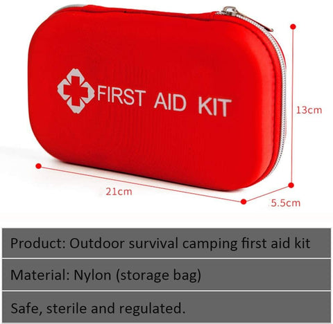 First Aid Kit -190 Pieces of First Aid Supplies,Home Portable Medical Survival Kit,Compatible Outdoor Gear Emergency Kits Trauma Bag for Camping Home