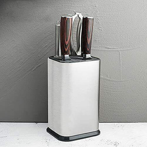 Universal Knife Block Multi-Function Stainless Steel Knife Holder