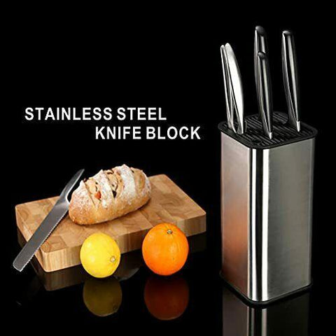 Universal Knife Block Multi-Function Stainless Steel Knife Holder