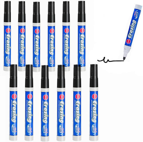 White Board Marker Pen,Set of 20 Water Based Black Markers,Bright Ink & Easy to Erase -2.8mm Reversible Tip for Blackboard,Bistro Menu,Office Supplies