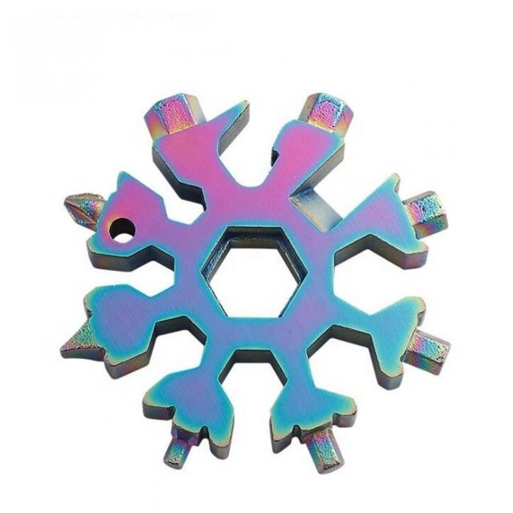 18-in-1 Snowflake Multitool, Snowflake Screwdriver Tool for Bottle Opener/Outdoor EDC Tools, Cool Gadgets Tools