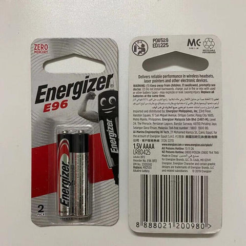 2pcs Energizer AAAA E96 LR8D425 1.5V MX2500 MN2500 Alkaline Battery 2 Batteries